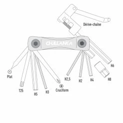 CHULLANKA COMPLETE TOOL 11 FONCTIONS -Déstockage Soldes Magasin ab80e8264f9419aa316ba0ec2209
